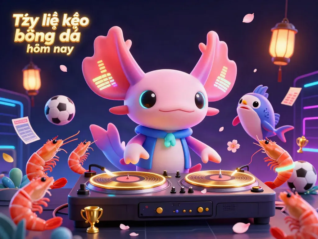 Tỷ lệ kèo bóng đá hôm nay highlights the excitement of sports betting with vibrant characters in a dynamic casino scene.