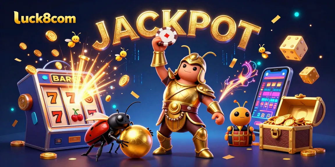 Lift your winnings with luck8com in this vibrant 3D casino scene filled with jackpots and excitement!