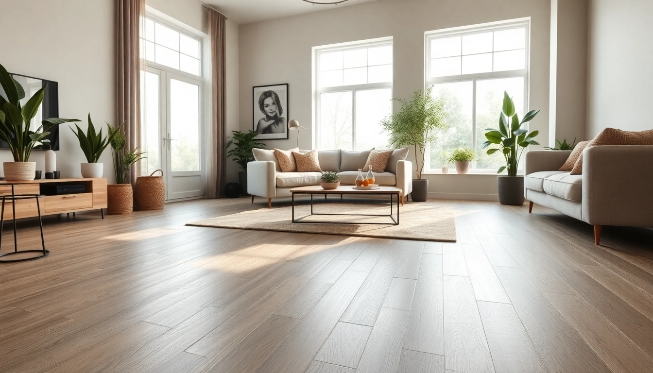Explore LVP flooring near me in a beautifully designed living room with stylish decor.