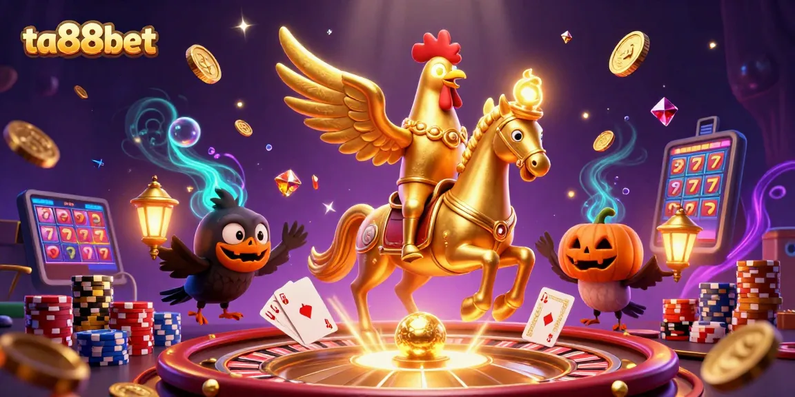 Experience thrilling gameplay at ta88bet with vibrant casino elements, featuring our unique characters.