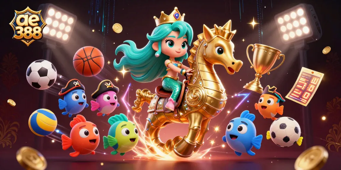 Experience the excitement of ae 388 casino undersea with vibrant characters and dynamic sports elements.