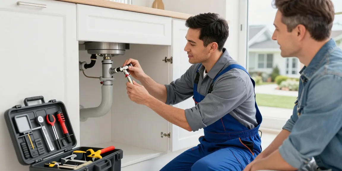 LA68 trusted local service provider fixing plumbing system in a professional home setting