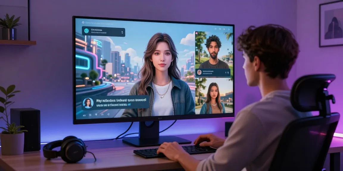 Engaging NSFW AI interaction with customizable avatar in a modern digital workspace.