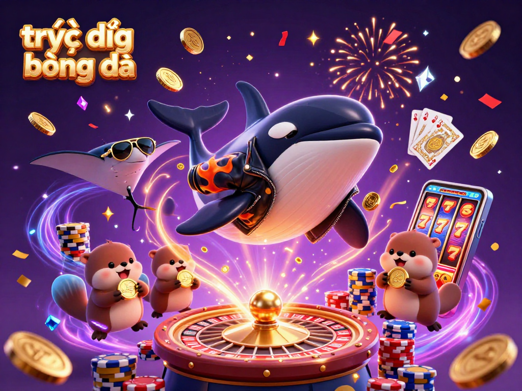 Experience trực tiếp bóng đá action with vibrant gaming elements and dynamic characters.