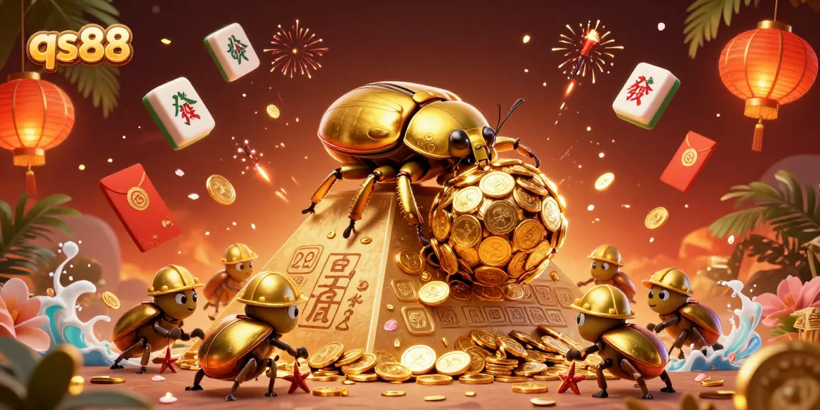 Experience thrilling wins with qs88 and vibrant golden treasures in this lively casino scene.
