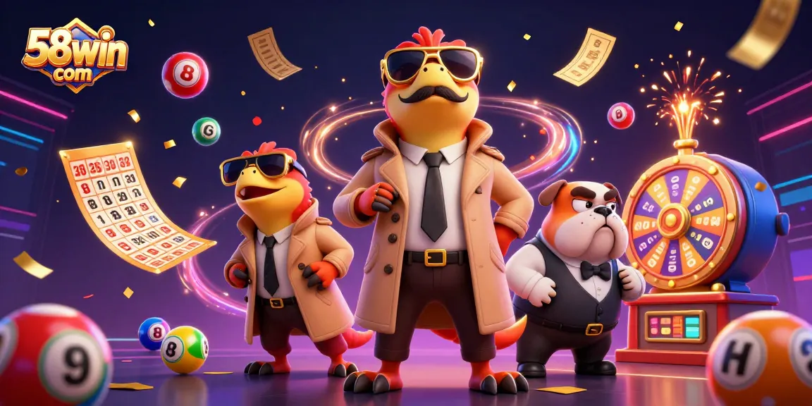 Engage in winning strategies at 58win com as raptors enter a VIP casino scene with lottery elements.