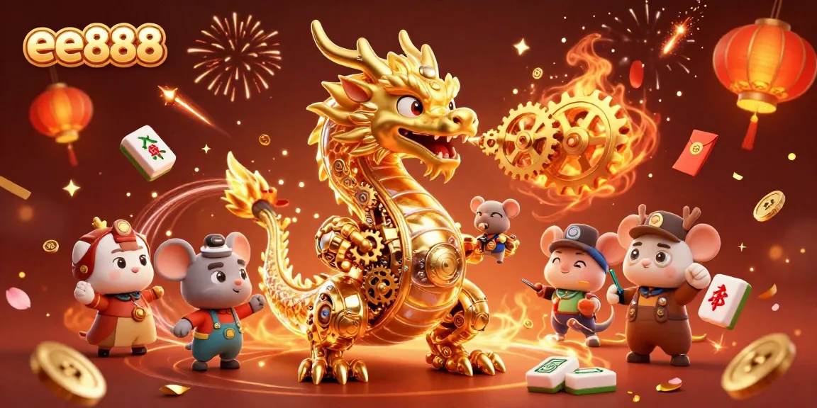 Experience thrilling gameplay with ee888 as golden dragons and celebration symbols captivate gamblers.