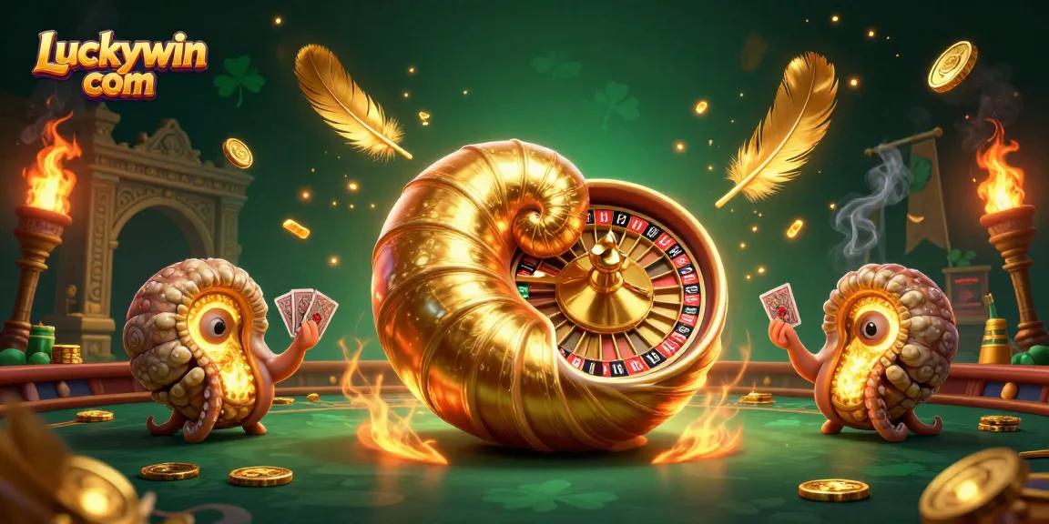 Experience thrilling gameplay at Luckywin com with a stunning 3D casino illustration featuring iconic characters.