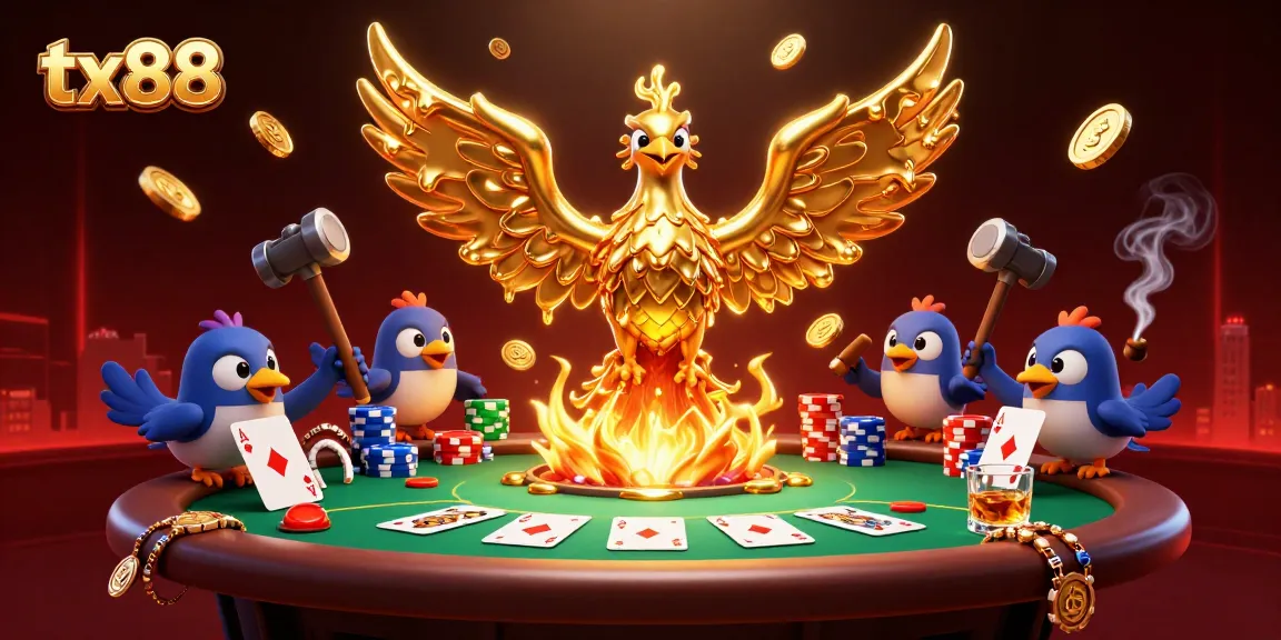 Texas 88 casino scene showcases the tx88 brand, rich poker elements, and dynamic gaming atmosphere.