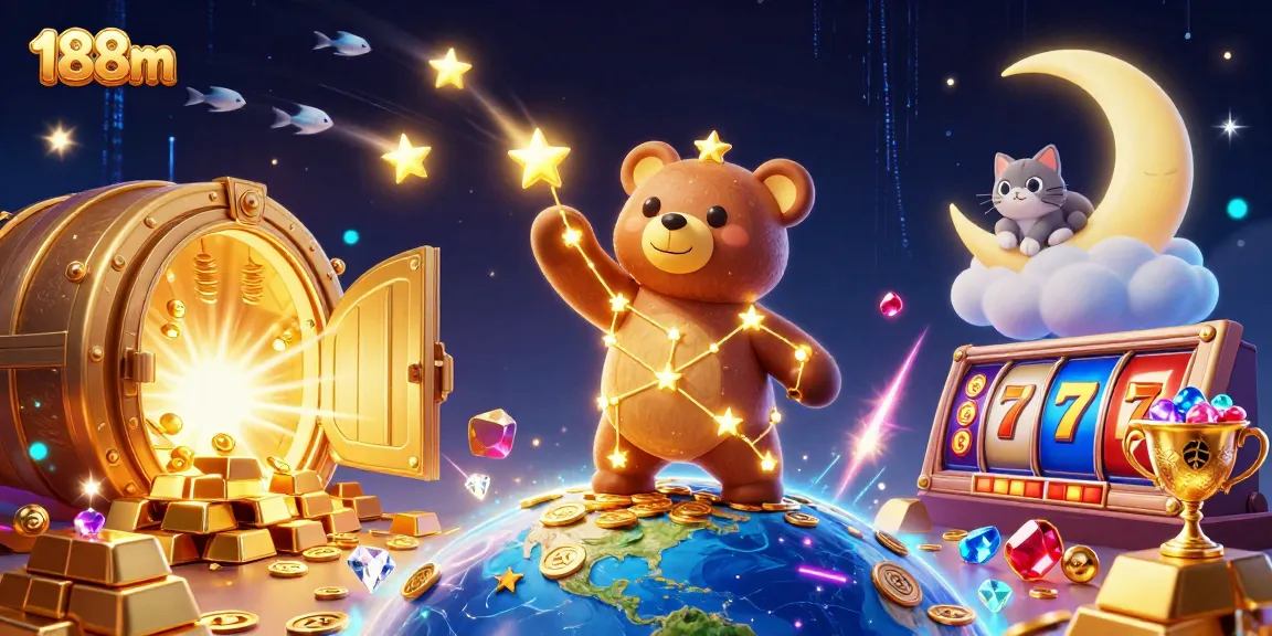 Join the adventure at 188m, where shooting star fish and golden treasures create a jackpot experience.