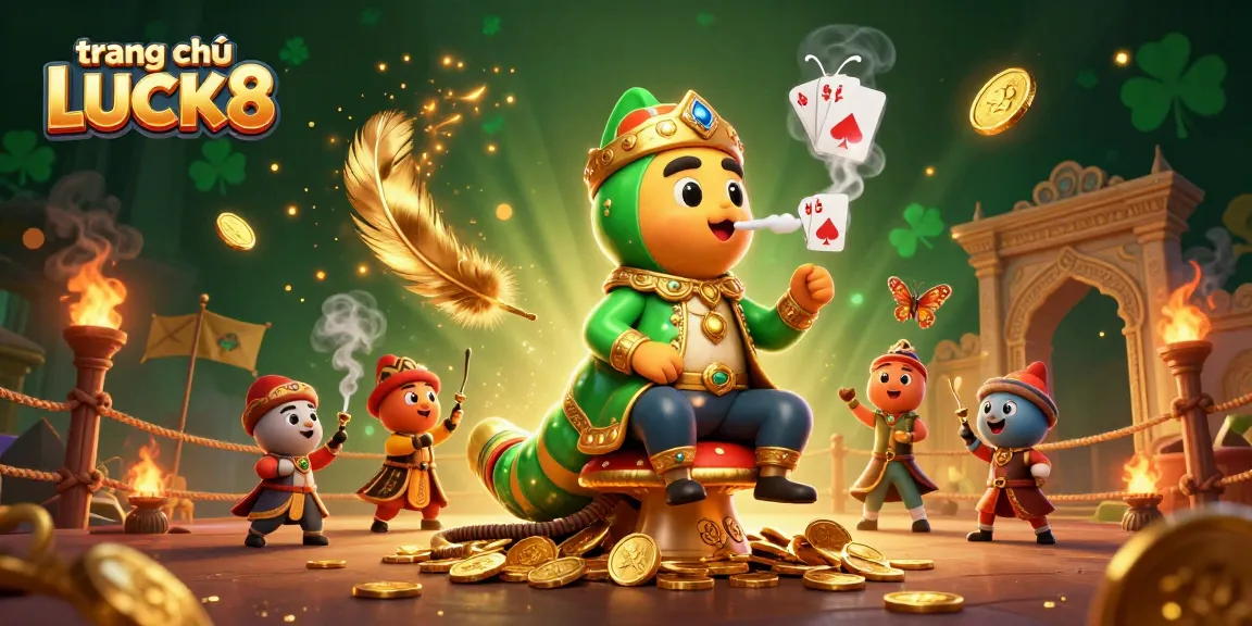 Experience the thrill of winning at trang chủ LUCK8 with vibrant casino elements and lively characters.