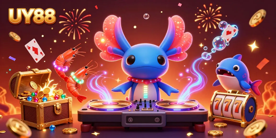 Experience the vibrant world of online gaming with UY88, as colorful characters spin and win!